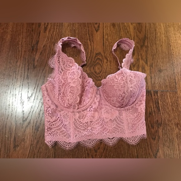 Dream Angels Victoria’s Secret Lined Demi Double Demi 34 C Bra Bustier Lace NWT - Picture 6 of 9